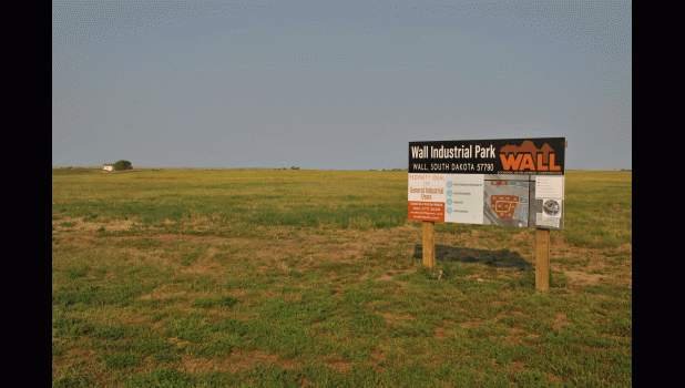 A morning view of the Wall Industrial Park. The park is currently the only light industrial certified park in Western South Dakota.
