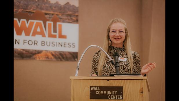 WEDC Executive Director, Liliya Stone spoke of the accomplishments through the year. Courtesy photo