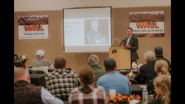 Guest speaker for the WEDC annual meeting was Joe Fiala from the Governor’s Office of Economic Development. Courtesy photo