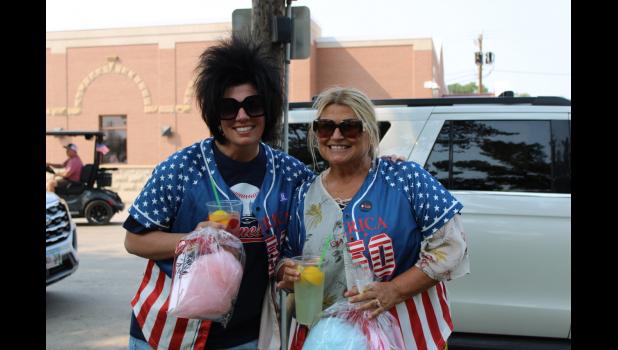 Tricia Burns and Doreen Vetter were hard at work all weekend making sure everyone had a great time. If you were around, you probably caught these two cruising around on a decorated golf cart, playing songs on their recorders!
