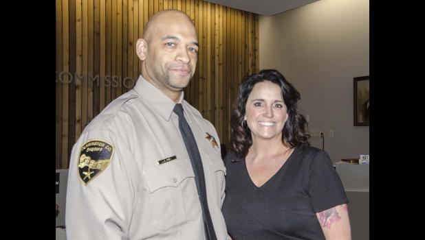 Deputy Jeff Jones with his wife, Candy.