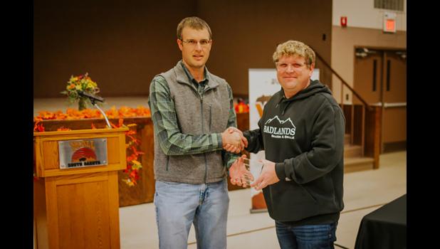Joe Leach received the Business Expansion award for his new business, Badlands Bodega Shop. Photo Courtesy Kendall Nelson