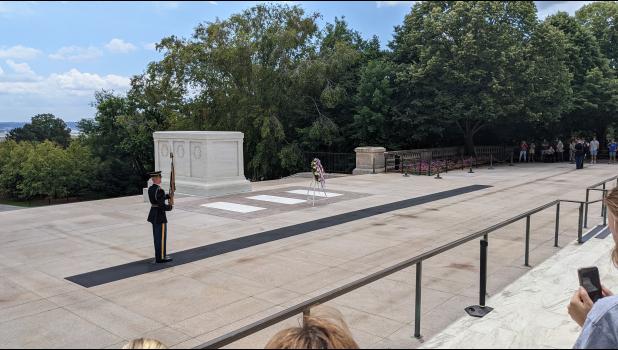 "Watching the Changing of the Guards at the Tomb of the Unknown Soldier, was a peaceful experience, but very exciting to watch," noted Daly.
