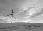 A wind turbine on a farmer’s land near Aberdeen. Photo by Joshua Haiar/South Dakota Searchlight